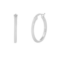 Load image into Gallery viewer, Angelina Hoop Earrings in Silver
