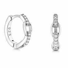 Load image into Gallery viewer, Yasmin Huggie in Silver