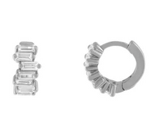 Load image into Gallery viewer, Emily Huggie in Silver