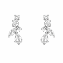 Load image into Gallery viewer, Flora Stud Earring in Silver