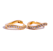 Load image into Gallery viewer, Faye Huggie in Gold
