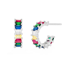 Load image into Gallery viewer, Freya Hoop Earring in Silver