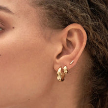 Load image into Gallery viewer, Gianna Hoop Earrings in Silver