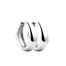 Load image into Gallery viewer, Gianna Hoop Earrings in Silver