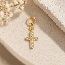 Load image into Gallery viewer, Cross Charm in Gold