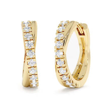 Load image into Gallery viewer, Zeina Huggie in Gold