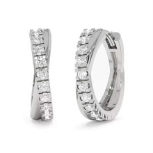 Load image into Gallery viewer, Zeina Huggie in Silver