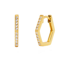 Load image into Gallery viewer, Jasmine Huggie in Gold