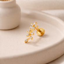 Load image into Gallery viewer, Neveah Flat Back Stud Earring in Gold