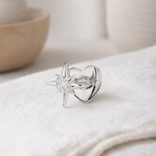 Load image into Gallery viewer, Rhiannon Flat Back Stud Earring in Silver