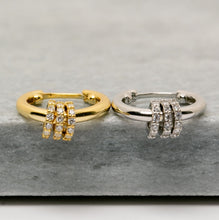 Load image into Gallery viewer, Olivia Huggie in Silver