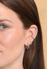 Load image into Gallery viewer, Orla Hoop Earrings in Silver