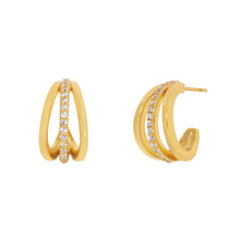 Load image into Gallery viewer, Orla Hoop Earrings in Gold