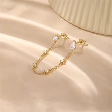 Load image into Gallery viewer, Tyra Chain Double Stud in Gold