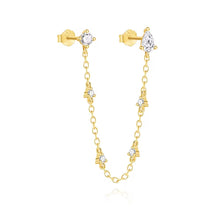 Load image into Gallery viewer, Tyra Chain Double Stud in Gold