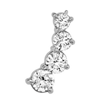 Load image into Gallery viewer, Kayleigh Stud Earring in Silver