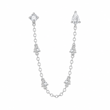 Load image into Gallery viewer, Tyra Chain Double Stud in Silver