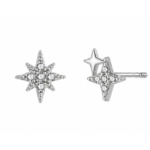Load image into Gallery viewer, Eliza Stud Earrings in Silver