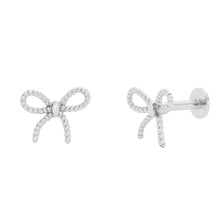 Load image into Gallery viewer, Vanessa Flat Back Stud Earring in Silver