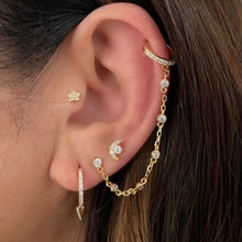 Load image into Gallery viewer, Amber Cuff and Chain in Silver