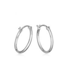 Load image into Gallery viewer, Angelina Hoop Earrings in Silver