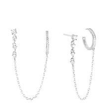 Load image into Gallery viewer, Delilah Cuff and Chain in Silver