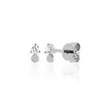 Load image into Gallery viewer, Betsie Stud Earring in Silver