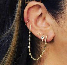 Load image into Gallery viewer, Lexi Chain Double Huggie in Gold