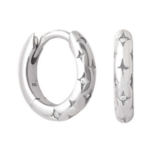 Load image into Gallery viewer, Dana Huggie in Silver