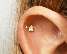 Load image into Gallery viewer, Jemima Flat Back Stud Earring in Gold