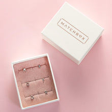 Load image into Gallery viewer, Letter Stud Earrings in Silver