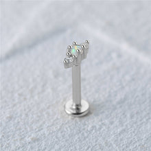 Load image into Gallery viewer, Monroe Flat Back Stud Earring in Silver