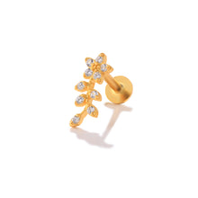 Load image into Gallery viewer, Neveah Flat Back Stud Earring in Gold