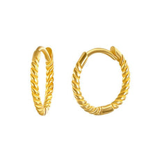 Load image into Gallery viewer, Raeya Huggie in Gold
