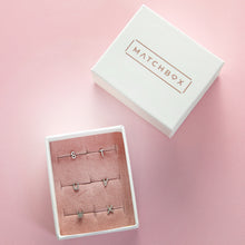 Load image into Gallery viewer, Letter Stud Earrings in Silver