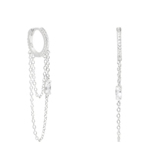 Load image into Gallery viewer, Valentina Huggie in Silver