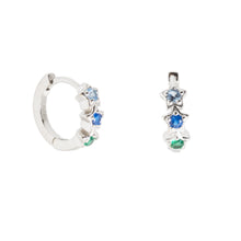 Load image into Gallery viewer, Verity Huggie in Silver