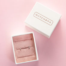 Load image into Gallery viewer, Letter Stud Earrings in Silver