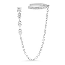 Load image into Gallery viewer, Delilah Cuff and Chain in Silver