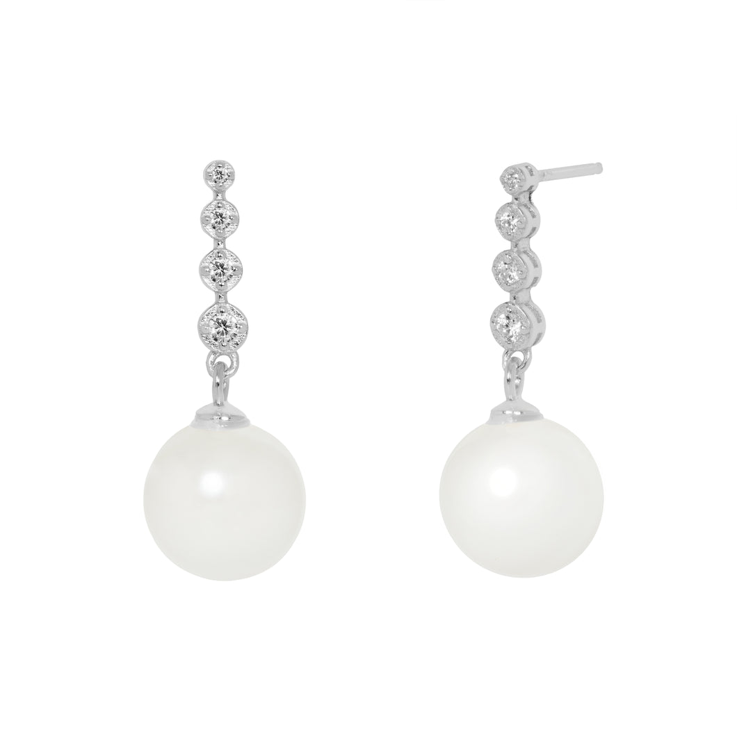 Alma Stud Earrings in Silver