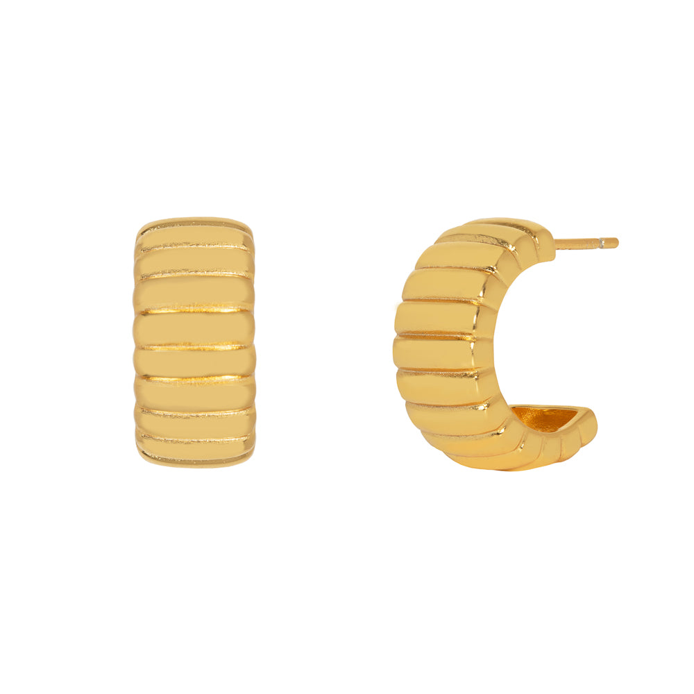 Bridget Hoop Earrings in Gold