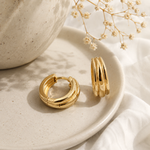 Load image into Gallery viewer, Debra Hoop Earrings in Silver
