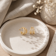 Load image into Gallery viewer, Orla Hoop Earrings in Silver
