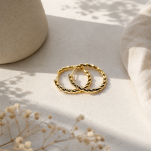 Load image into Gallery viewer, Georgia Hoop Earrings in Silver

