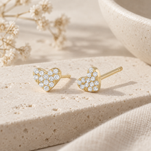 Load image into Gallery viewer, Rose Stud Earring in Gold
