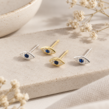 Load image into Gallery viewer, Callie Stud Earring in Silver
