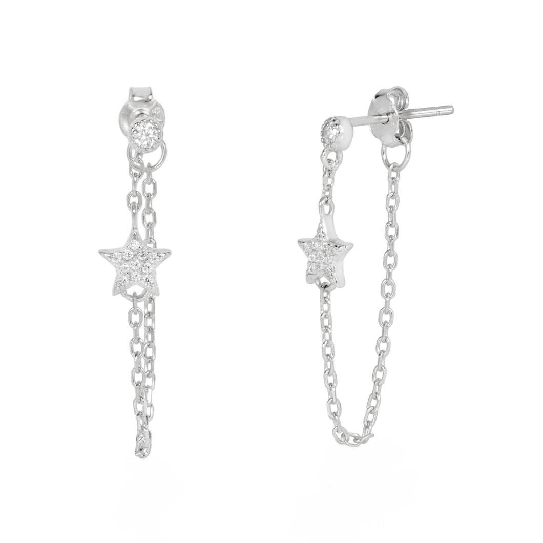 Chloe Stud Earring in Silver