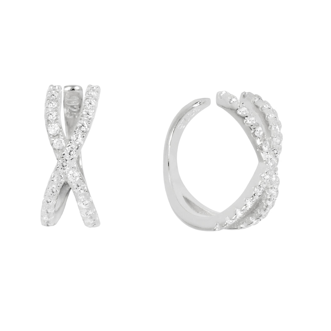 Della Ear Cuff in Silver
