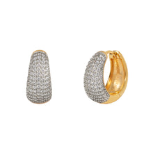 Load image into Gallery viewer, Dottie Hoop Earrings in Gold
