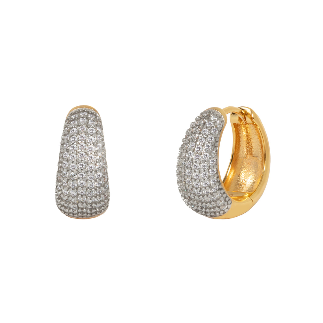 Dottie Hoop Earrings in Gold